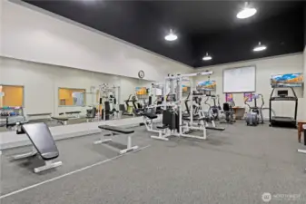 Cabana Gym, yoga room, community pantry