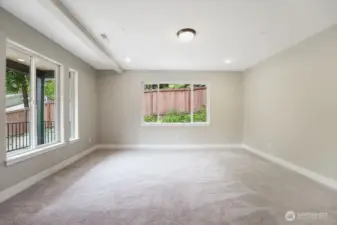 Living room not staged