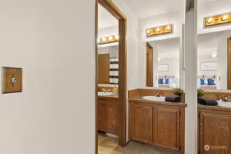 Primary Bedroom Has 2nd Sink and Vanity.