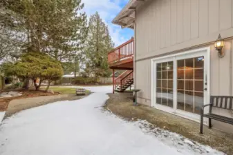 Back Patio Perfect for Entertaining, A Hot Tub or Gazebo would fit this space nicely!!