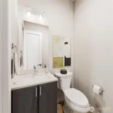 Powder bath-  (Facade, Ext Colors, Interior Photos & Floor Plans for illustrative purposes only. Actual Facade, Ext Colors, Interiors & Floor Plans may differ.)