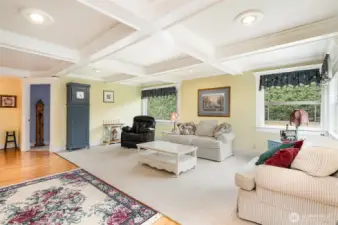 A true family room off of the Kitchen space.
