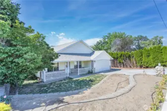 Tiered front yard