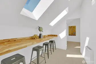 Office/Study nook with LOTS of natural light! - 8040 19th Ave NW, Seattle, WA 98117