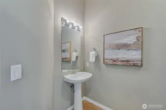 Powder room for your guests.
