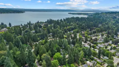 You are close to the Burke Gilman trail here, Matthews Beach & Lake Washington!