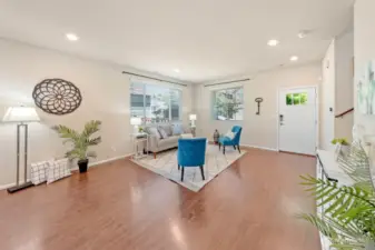 Another view of the large living area.