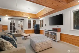 Fully finished bonus room in the basement.