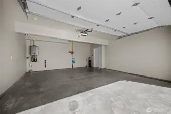 2 car attached garage