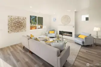 View of the Living Room area from the kitchen