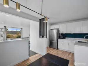 Light and bright kitchen with tons of counter space