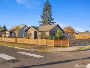 Large fully fenced corner lot
