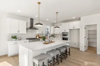 Interior photos are of the Sheridan model home at Maywood Heights. Same floor plan but colors and finishes will vary. Photos are for illustration purposes only.