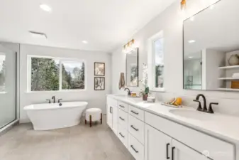 Interior photos are of the Sheridan model home at Maywood Heights. Same floor plan but colors and finishes will vary. Photos are for illustration purposes only.