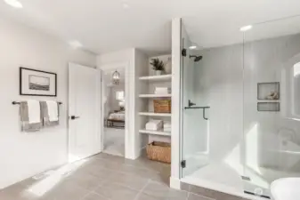 Interior photos are of the Sheridan model home at Maywood Heights. Same floor plan but colors and finishes will vary. Photos are for illustration purposes only.