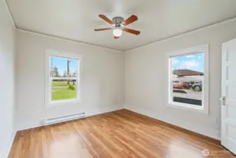 Bedroom 2, new windows installed.