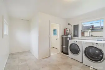 Oversized utility room.