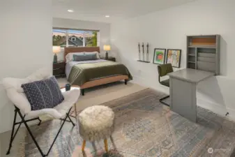 Ground level bedroom/guest suite