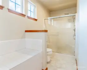 Primary en-suite with walk-in shower