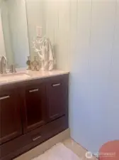 new counter tops in bathroom