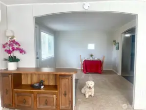 Entry way to living room
