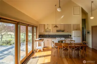 Dining and kitchen area