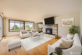 Living room Virtually Staged