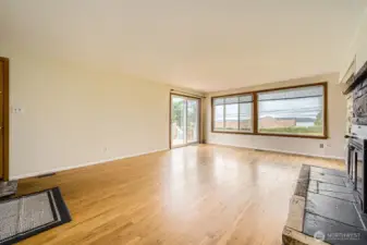 Looking West from the Living room