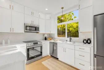 Bright kitchen ready for fun