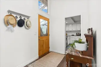Freshly painted inside, large entry