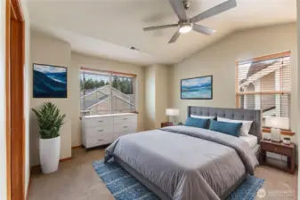 Virtual Staging of Primary bedroom