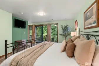 Primary Suite with Slider out to Primary Deck