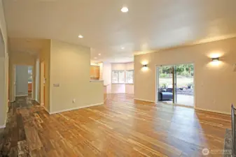 This custom home features new floors throughtout the home