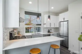 Roomy kitchen with plenty of storage