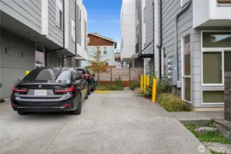 Dedicated parking space