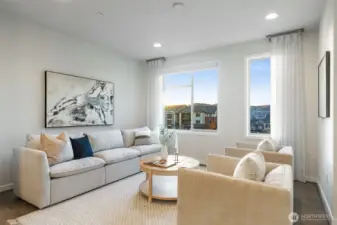 Light and bright interior with westward exposure.