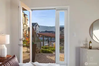 Direct access to lower patio.