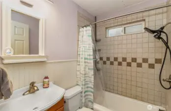 Full Bath Located in Between the Two Bedrooms