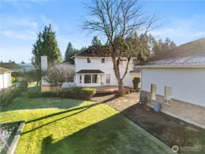 Amazing size lot - with fruit trees and garden space.