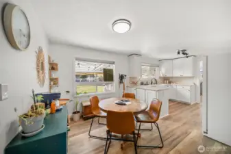 Eating space and updated kitchen