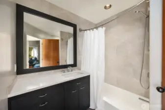 Full bath on second level