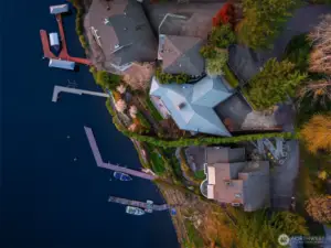 Guest parking pad at entrance to driveway