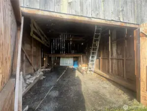 Inside barn, LOTS of storage!