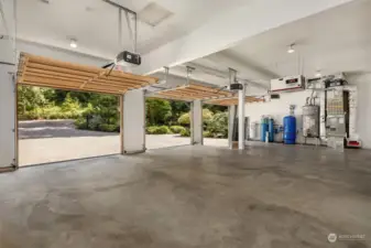 1,246 square foot garage with room for storage and a large shop.