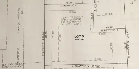 Lot 3 Plans with measurements