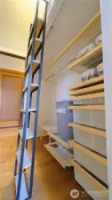Storage or another sleeping area in the bunkbed.