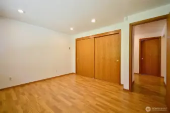 second bedroom, closet space.
