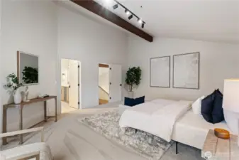Primary suite offers new plush carpet that feel like you're walking on clouds.