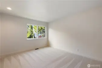 Bedroom 3 offers magnificent lake views.
