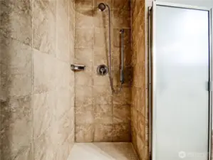 Glass enclosure for a sleek modern feel